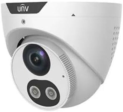 كاميرا شبكة Uniview Tech IPC3618SB-ADF28KMC-I0 بدقة 8 ميجابكسل، عدسة 2.8 مم، إضاءة مزدوجة، إنذار صوتي وإضاءة، نطاق WDR، اكتشاف ذكي، IP67 in Kuwait