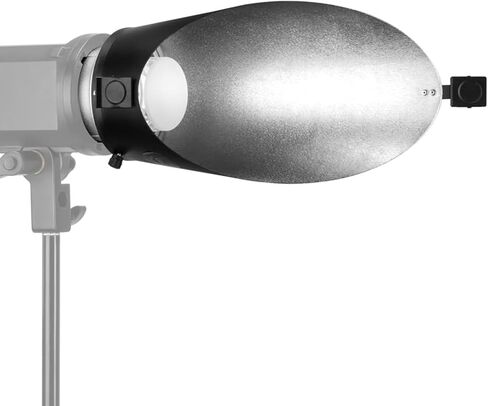 Fabater Background Reflector, Slanted Design AntiSpill Hood Flash Background Reflector Slanted Flash with Clamp/Holder for Studio LED Video Light in Kuwait