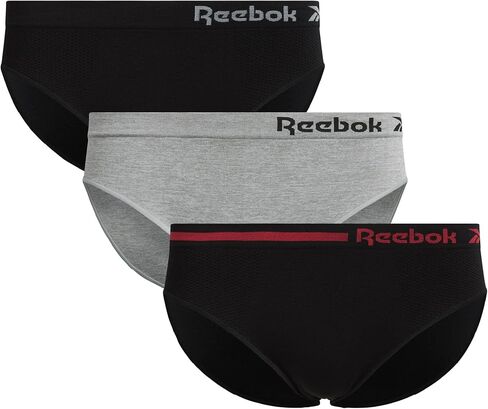 Reebok Women's Underwear - Seamless Microfiber Bikini Panties (3 Pack) in Saudi Arabia
