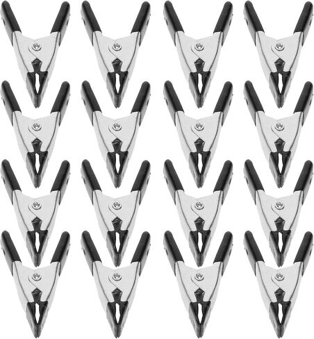 20 Pcs Metal Clip Clips for Backdrop Stand Heavy Duty Clamp Small Clamps Spring Arch Dress Fitting Carpentry Wood Working in Kuwait