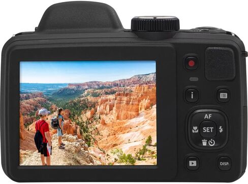 كاميرا Kodak AZ405BK PIXPRO Astro Zoom 20MP رقمية 40X زووم بصري 24 مم حزمة سوداء مع بطاقة ذاكرة Lexar 64GB عالية الأداء 800x UHS-I SDHC سلسلة زرقاء in Kuwait