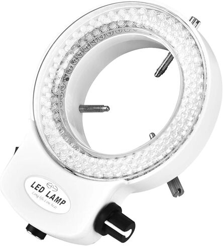 ضوء مجهر LED 144 LED سطوع قابل للتعديل لكاميرا مجهر ستيريو (أبيض) in Kuwait