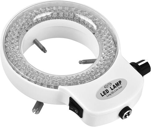 ضوء مجهر LED 144 LED سطوع قابل للتعديل لكاميرا مجهر ستيريو (أبيض) in Kuwait