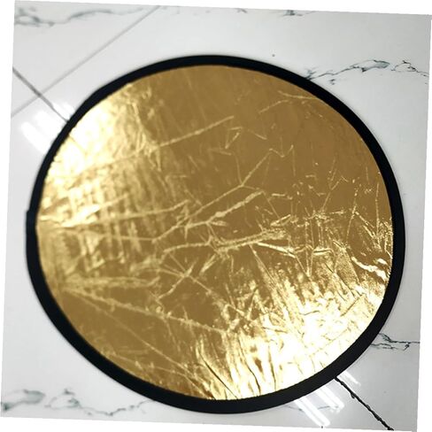 NUOBESTY 2pcs 30cm Photography Light Bounce Board 2-in-1 Gold Silver Collapsible Photo Reflector for Studio and Outdoor Shooting, Portable Lighting Accessories for Photographers in Kuwait