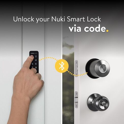لوحة مفاتيح Nuki، لوحة إدخال رمز PIN لقفل Nuki الذكي، وصول ذكي بدون مفتاح للباب الأمامي، إعداد سريع، رائعة للأطفال وكبار السن والزوار in Kuwait