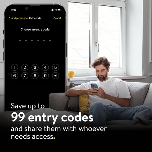 لوحة مفاتيح Nuki، لوحة إدخال رمز PIN لقفل Nuki الذكي، وصول ذكي بدون مفتاح للباب الأمامي، إعداد سريع، رائعة للأطفال وكبار السن والزوار in Kuwait
