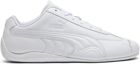 PUMA Mens Speedcat Full Leather Lace Up Sneakers Shoes Casual - White in Kuwait