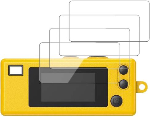 واقي شاشة مكون من 4 قطع لكاميرا KODAK CHARMERA الرقمية ذات سلسلة المفاتيح، زجاج مقسى بصلابة 9H لـ KODAK CHARMERA، مضاد للخدش، خالٍ من الفقاعات، وضوح عالي الدقة in Kuwait
