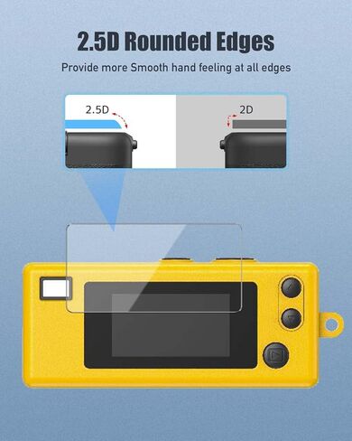 واقي شاشة مكون من 4 قطع لكاميرا KODAK CHARMERA الرقمية ذات سلسلة المفاتيح، زجاج مقسى بصلابة 9H لـ KODAK CHARMERA، مضاد للخدش، خالٍ من الفقاعات، وضوح عالي الدقة in Kuwait