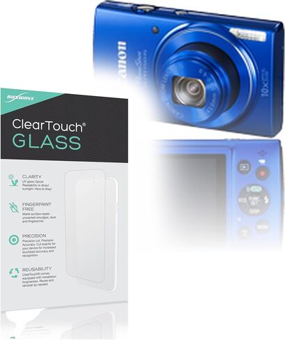 واقي شاشة BoxWave متوافق مع Canon Powershot ELPH 150 - زجاج ClearTouch، حماية شاشة من الزجاج المقوى 9H in Kuwait
