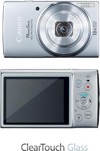 واقي شاشة BoxWave متوافق مع Canon Powershot ELPH 150 - زجاج ClearTouch، حماية شاشة من الزجاج المقوى 9H in Kuwait