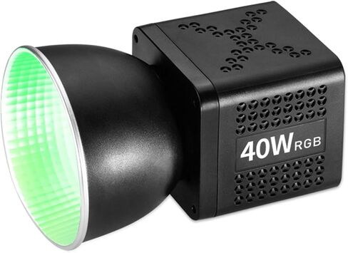 ضوء فيديو RGB COB بقدرة 40 وات، ضوء تعبئة محمول باليد، CCT 2500K-6500K قابل للتعديل مع بطارية 3400 مللي أمبير في الساعة، 20 وضعًا للمشهد، شحن سريع من النوع C، مثالي للتصوير الفوتوغرافي ومدونات الفيديو in Kuwait