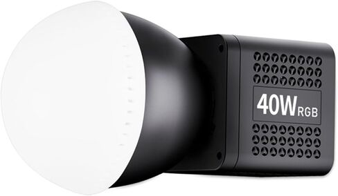 ضوء فيديو RGB COB بقدرة 40 وات، ضوء تعبئة محمول باليد، CCT 2500K-6500K قابل للتعديل مع بطارية 3400 مللي أمبير في الساعة، 20 وضعًا للمشهد، شحن سريع من النوع C، مثالي للتصوير الفوتوغرافي ومدونات الفيديو in Kuwait
