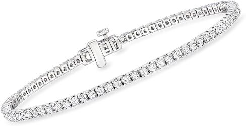 Ross-Simons 2.00 CT. T.W. سوار تنس الماس المزروع في المختبر في الفضة الاسترليني in Kuwait