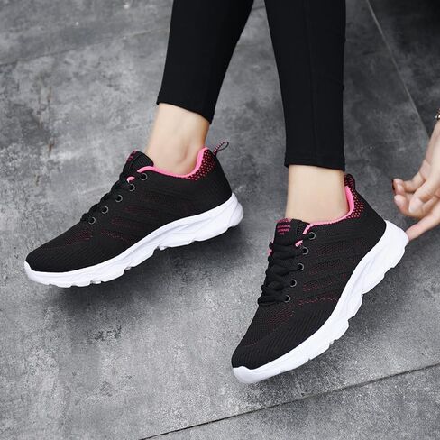 Women Fashion Casual Lace-Up Lightweight Sneakers Breathable Walking Running Sports Shoes in Saudi Arabia