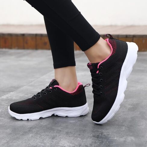 Women Fashion Casual Lace-Up Lightweight Sneakers Breathable Walking Running Sports Shoes in Saudi Arabia