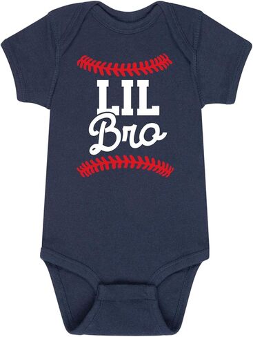 Instant Message - Lil Bro Baseball - Infant Baby One Piece in Saudi Arabia