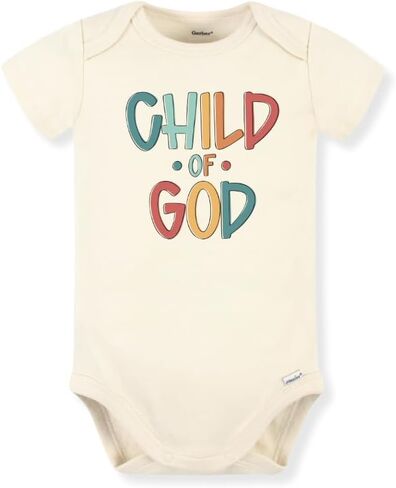 قميص بدلة أطفال لطيف ديني من Child Of God، ملابس أطفال مخصصة ممتازة للجنسين، هدية للأم وحديثي الولادة in Kuwait