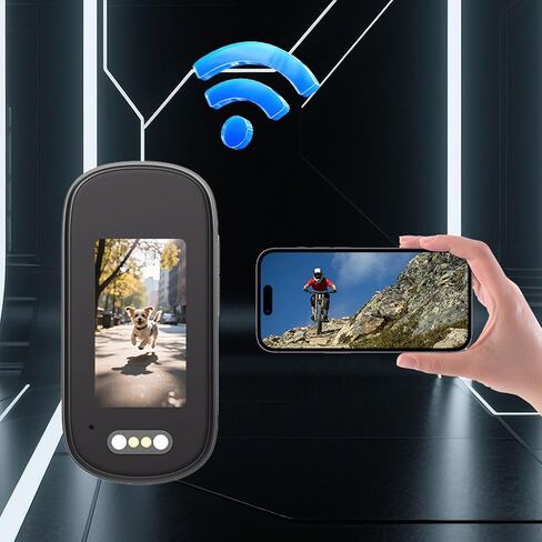 كاميرا الجسم الصغيرة بدقة 4K، كاميرا عمل قابلة للارتداء بدقة 8 ميجابكسل مضادة للاهتزاز واي فاي مع حافظة مقاومة للماء حتى مسافة 30 مترًا ومشبك مغناطيسي بحجم الإبهام وكاميرا فيديو شخصية رياضية DV لركوب الدراجات والمشي in Kuwait