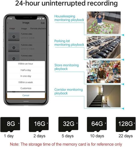 كاميرا مراقبة ذكية A2 1080P HD WiFi تدعم الرؤية الليلية in Kuwait