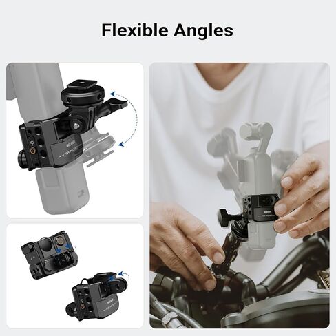 NEEWER Pocket 4 Cage، جهاز فيديو كاميرا Gimbal واقٍ مع محول تثبيت الحذاء البارد وخيوط 1/4 بوصة لملحقات التصوير الفوتوغرافي لكاميرا الحركة، متوافق مع DJI Osmo Pocket 4 فقط، AC069 in Kuwait