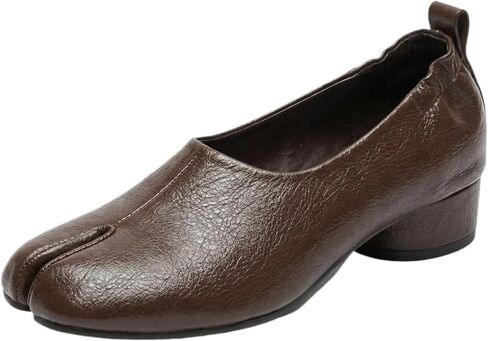 ZQW Tabi Loafer Ballet Flats Slip-On Split Toe Soft Minimalist Retro Mule Shoes for Women, Comfortable Office Commute Wear in Saudi Arabia