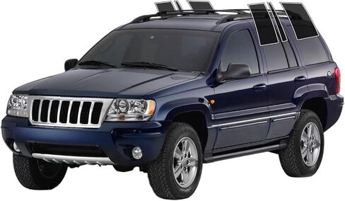 AUTOTEK Precut Window Tint Film Front Two Door Windows Tint Film Cars Sun Blocking Protection Privacy Anti Shatter Glass 2Ply Computer Cut 50% Tint Shade for Jeep Grand Cherokee 4door 1999-2004 in Saudi Arabia