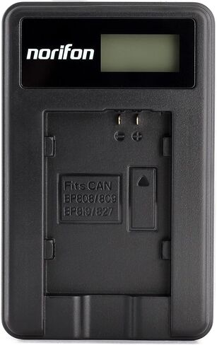 شاحن USB Norifon BP-808 LCD لكاميرا Canon FS100، FS200، FS300، LEGRIA HF G10، LEGRIA HF G25 والمزيد in Kuwait