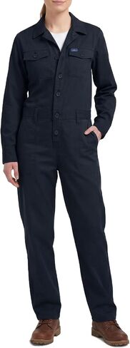 من Hisea Women Flex Sleeve Coveralls ، Women Related Fit Twill Twill Coverall مع الخصر المرن والجيب in Saudi Arabia