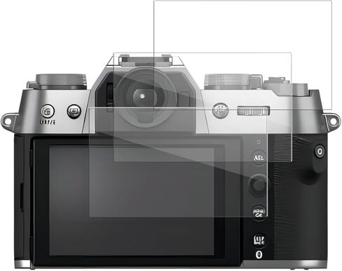 X-T5 2 Pack واقي شاشة الكاميرا لكاميرا Fujifilm X-T5 XT-5، رفيع للغاية ومضاد لبصمات الأصابع ومضاد للخدش وصلابة 9H وحواف مستديرة 2.5D واقٍ من الزجاج المقوى. in Kuwait