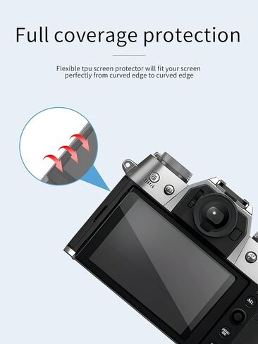 X-T5 2 Pack واقي شاشة الكاميرا لكاميرا Fujifilm X-T5 XT-5، رفيع للغاية ومضاد لبصمات الأصابع ومضاد للخدش وصلابة 9H وحواف مستديرة 2.5D واقٍ من الزجاج المقوى. in Kuwait