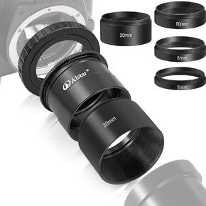مجموعة أنبوب تمديد Alstar Astronomical 2 بوصة/M48 5 مم 8 مم 10 مم 20 مم 30 مم - حزمة مع محول تلسكوب M42 إلى 2 بوصة in Kuwait