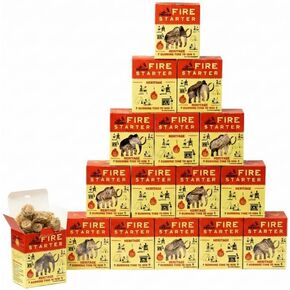 Fire Starters for Fireplace, Wood Stove, Campfires, Grill, Fire Pit, Smoker, BBQ - Odorless Charcoal Starter Sticks, Natural Firestarters Sticks for Indoor and Outdoor - 50 pcs in Saudi Arabia