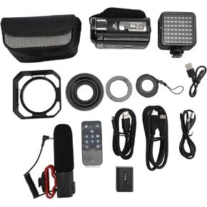 Kikumi Video Camera Camcorder 5K HD 3 Inch Touch Screen 18x Zoom Digital Outdoor DV Camcorder with Hood and Handle in Kuwait