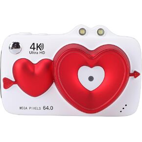 4K Video Camera Camcorder, 64MP Vlogging Camera, 18X Digital Zoom Dual Screen with WiFi Sharing & Fill Light, Ideal for Travel Outdoor Photography (Pearl White) in Saudi Arabia