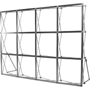 Portable Backdrop Booth Frame with Storage Bag & Cable Ties Tension Fabric Collapsible Stand Detachable Reinforced Back Support Frame for Wedding Exhibition Events in Kuwait
