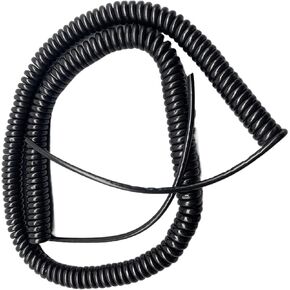 Retractable Coiled Coil Cord, Black 5 Cores Spring Wire Power Extension Cord Telescopic Spiral Cable Copper Core Elastic Shrinkable Cable Spiral Extension(Stretch 2.5 Meters) in Saudi Arabia