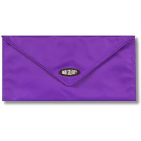 Big ضيق حريمي RFID حجب slimvelope tri-fold دفتر شيكات باللون الأرجواني ، يحمل حتى 40 بطاقة داخلية ، جرافيت cobble in Saudi Arabia
