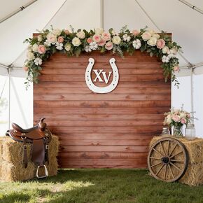 Wood Square Backdrop 6.6FTx6.6FT Cover,Rustic Vintage Chiara Backdrop Square Cover Wood, Stretchy Spandex Fitted Wrinkle Free Photo Backdrop Wedding Photography Baby Shower Birthday Party in Kuwait