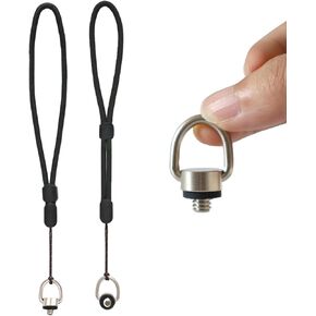 DJDIRY Camera Wrist Strap for Insta360, DJI Osmo Pocket 3, Gopro | Adjustable Hand Straps Lanyard with 1/4" Screw, Universal Stainless Steel D Ring Screw for Camera, Selfie Sticks in Saudi Arabia