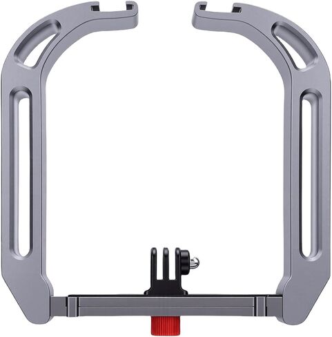 مثبت كاميرا Alomejor Dive Rig تحت الماء، مقبض مريح من سبائك الألومنيوم لكاميرات الحركة، مصابيح LED، الميكروفونات، الملحقات in Kuwait