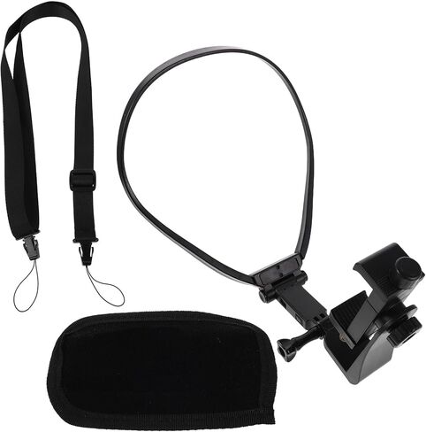 Holibanna Neck Camera Mount and Adjustable Phone Holder for Pov Vlog Recording, Hands-free Chest Strap for Outdoor Cycling and Sports Video, Compatible with Smartphones in Kuwait