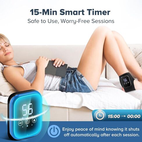Cordless Heated Knee Massager with 6 Heating Levels 3 Vibrations 3 Timer Settings Heating Pad for Knee Pain Relief Heating Pad for Shoulder Elbow Stress Relief in Saudi Arabia