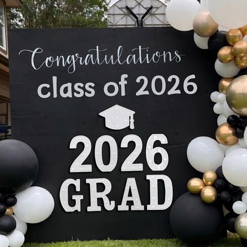 زخارف حفل التخرج 2025-8 LED طور الطويل خفيفة "خريج 2025" و 1 "قبعة دكتور" - ديكور حفل التخرج لكلية مدرسة مرحلة ما قبل المدرسة في مرحلة ما قبل المدرسة in Saudi Arabia