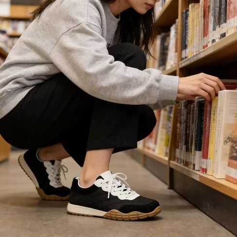 COOLLULU Women Casual Sneakers Lightweight with Foam Insole Running Walking Shoes-Non-Slip Comfortable Lace Up Fashion Sneakers for Women Trendy in Saudi Arabia