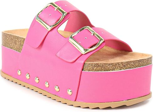 Liliana FOOTWEAR صندل نسائي بإبزيم سميك ونعل سميك، TOYA-3 in Kuwait