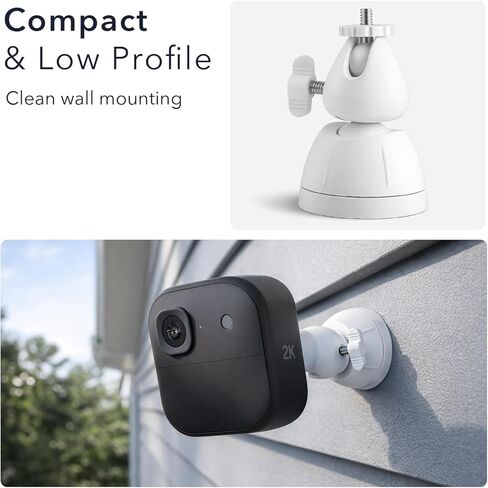 حامل كاميرا أمان عالمي من Wasserstein متوافق مع Blink Outdoor/XT/XT2، كاميرا Ring Outdoor Cam Plus/Stick Up Cam، Arlo Essential Spotlight/Pro 3/4/Ultra/Ultra 2، eufyCam 2/Pro (عبوتان) in Kuwait