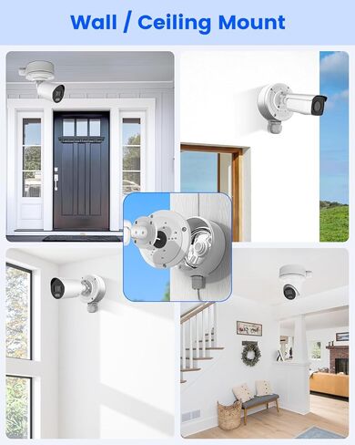KU-DS-1280ZJ-S صندوق توصيل كاميرا الأمان المعدني، دعامة تثبيت مقاومة للماء من الألومنيوم لكاميرات المراقبة HIK Bullet & Dome in Kuwait