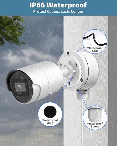 صندوق توصيل ألومنيوم OH-DS-1280ZJ-XS لكاميرات IP ذات الرصاصة | حامل كاميرا أمان مقاوم للماء IP66 مع إخفاء الكابل in Kuwait