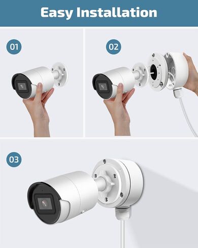 صندوق توصيل ألومنيوم OH-DS-1280ZJ-XS لكاميرات IP ذات الرصاصة | حامل كاميرا أمان مقاوم للماء IP66 مع إخفاء الكابل in Kuwait